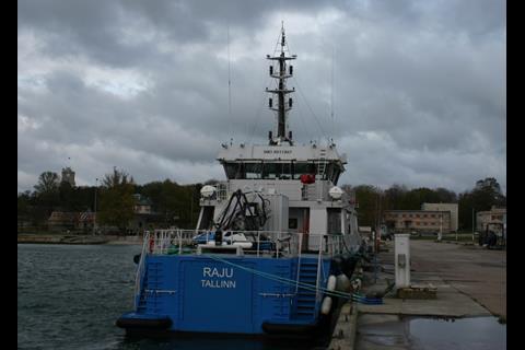 The new Border Guard vessel at its main base in Tallinn